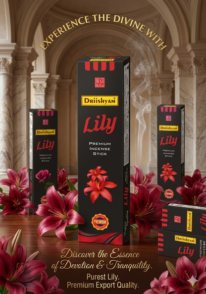 Premium Lily Incense Sticks - 20 sticks