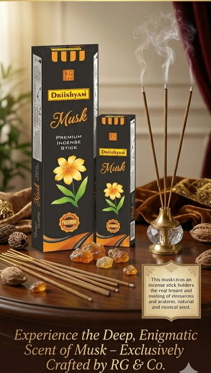 Premium Musk Incense Sticks - 20 sticks