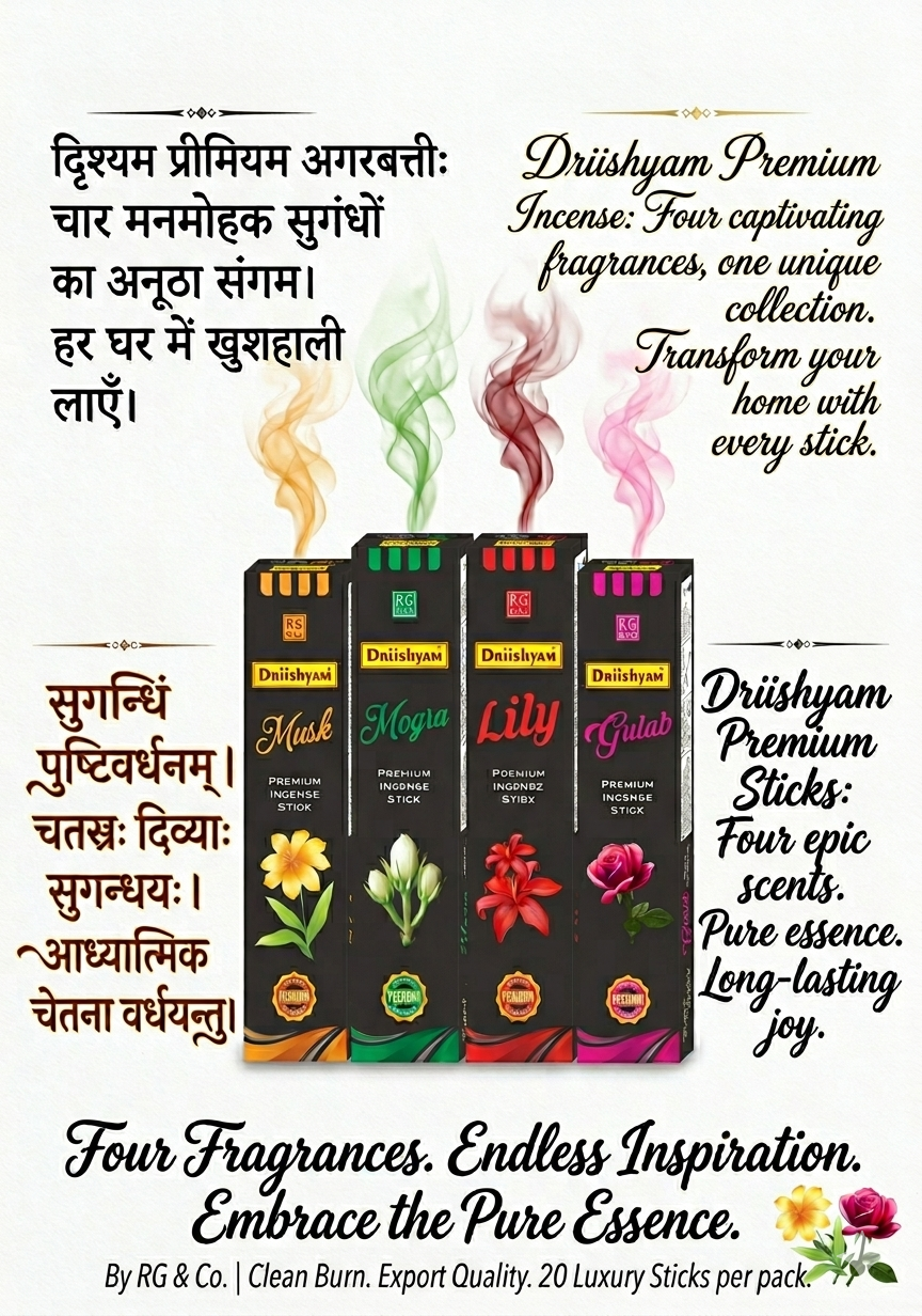 Premium Mogra Incense Sticks - 20 sticks