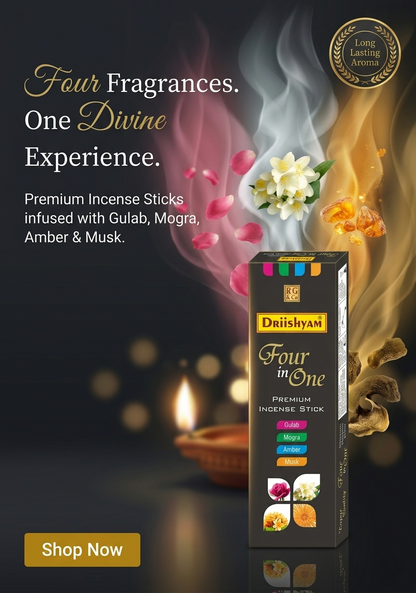 4 in 1 Premium Charcoal Free Incense Sticks (60 sticks)