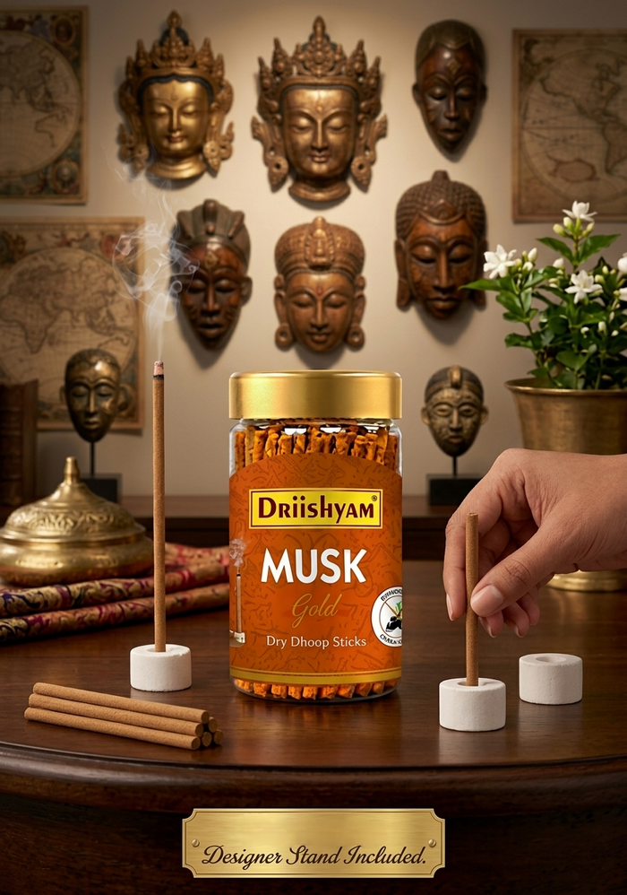 Musk Gold Dry Dhoop Sticks 100 gms