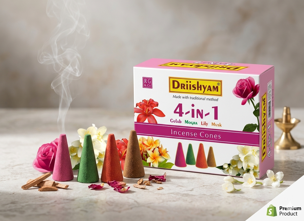 4 in 1 Dry Dhoop CONES (60 cones)