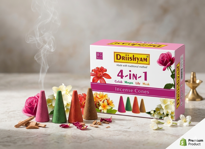 4 in 1 Dry Dhoop CONES (60 cones)