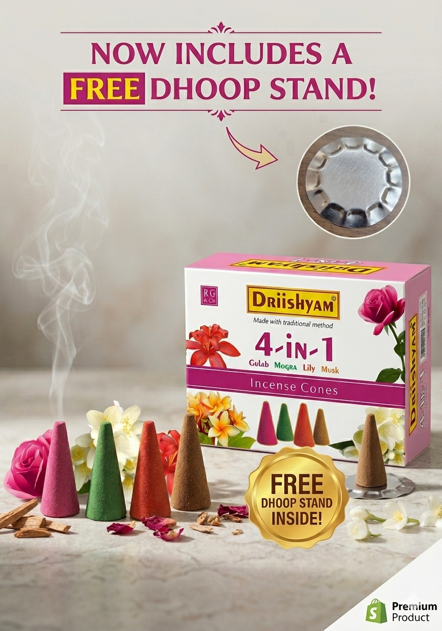 4 in 1 Dry Dhoop CONES (60 cones)