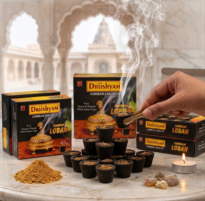 Hawan Cups - Gugal & Sambrani Loban Cups - Assorted Pack of 6 (3×2)