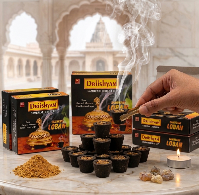 Sambrani Loban Cups - 12 cups