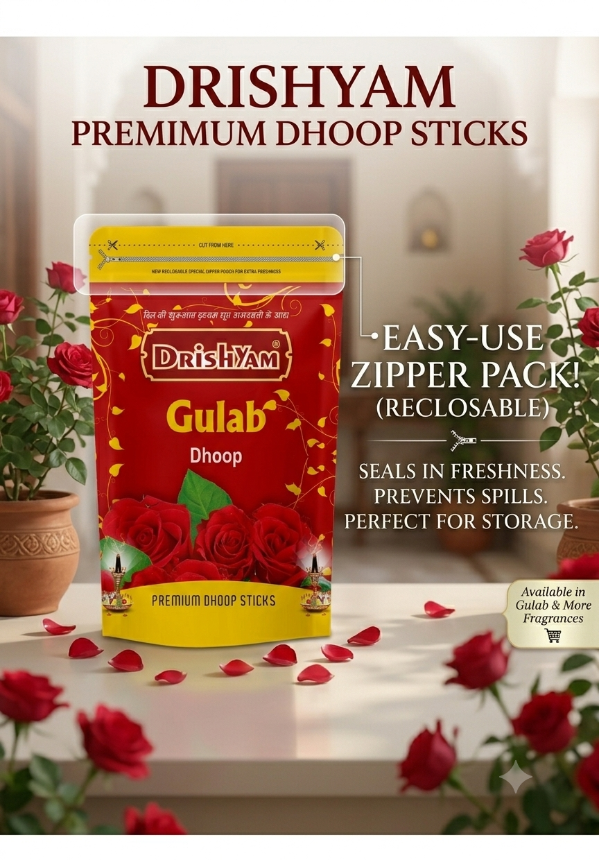 Zipper Pack Dhoop- Gulab