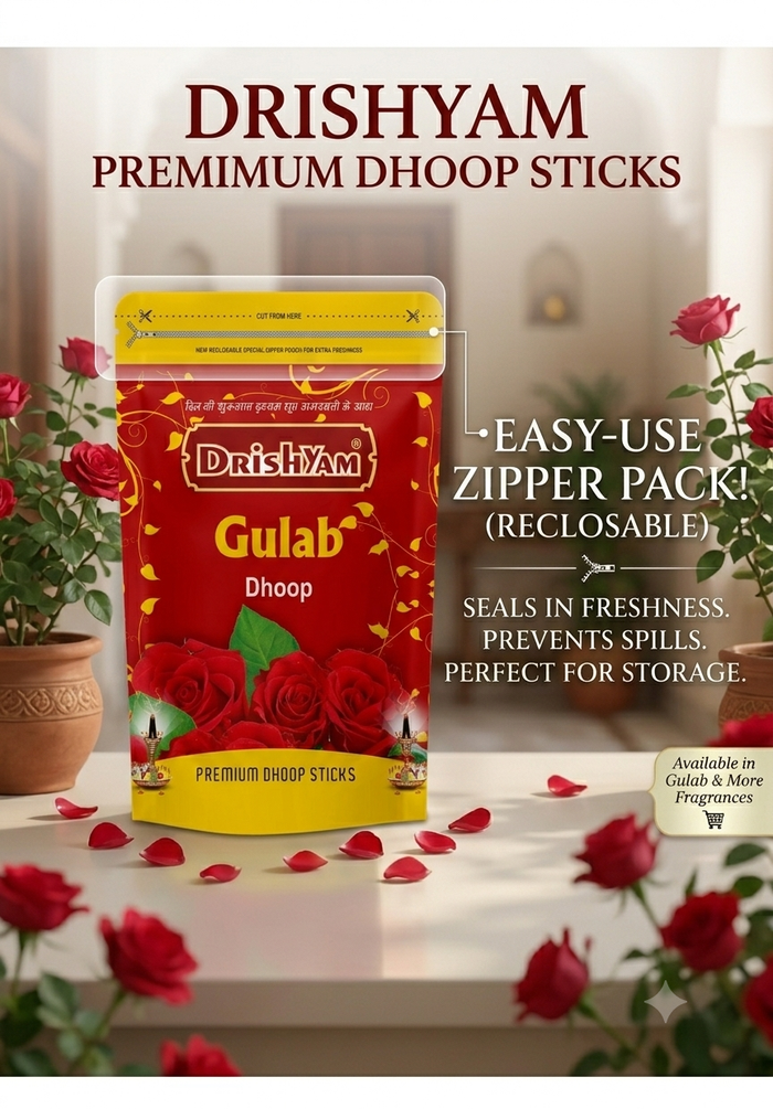 Zipper Pack Dhoop- Gulab