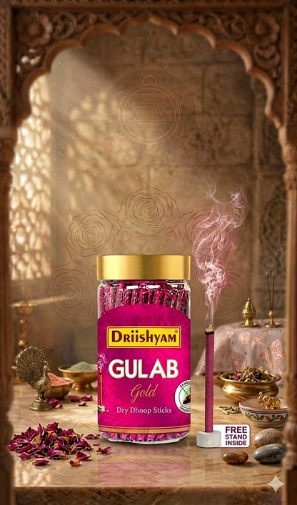 Dry Dhoop Sticks - Pack of 12 (2×6 fragrances)