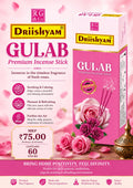 Gulab Premium Incense Sticks – Large Pack (60 Sticks)