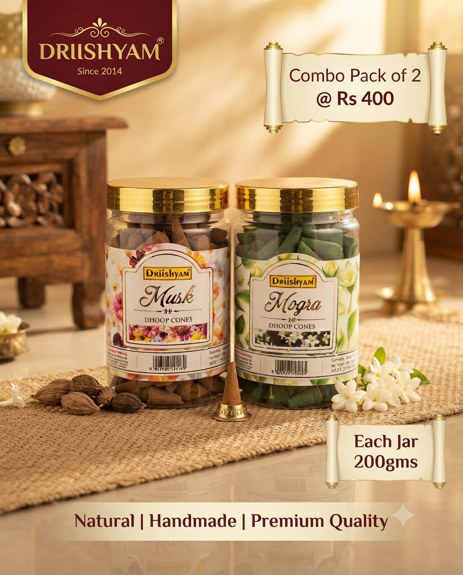 Dhoop Cones Combo Pack - Musk/ Mogra