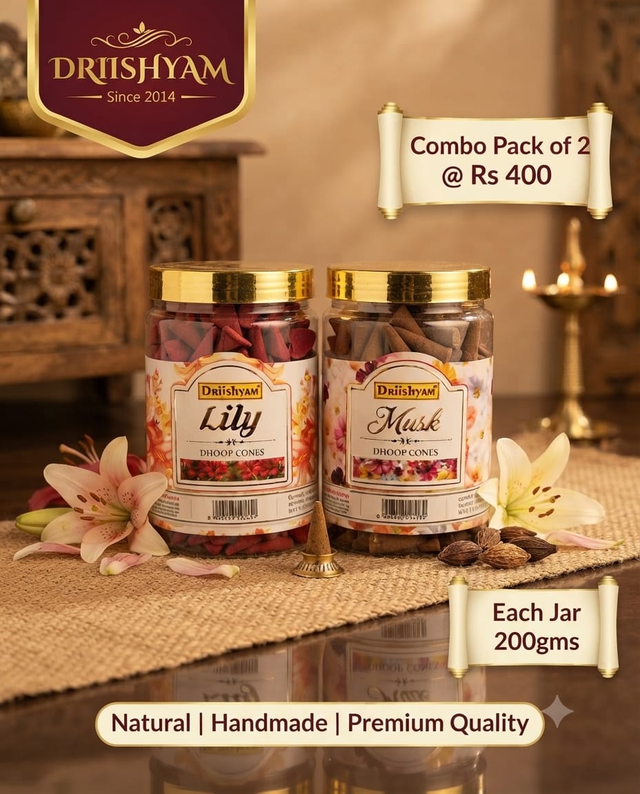 Dhoop Cones Combo Pack - Lily/ Musk