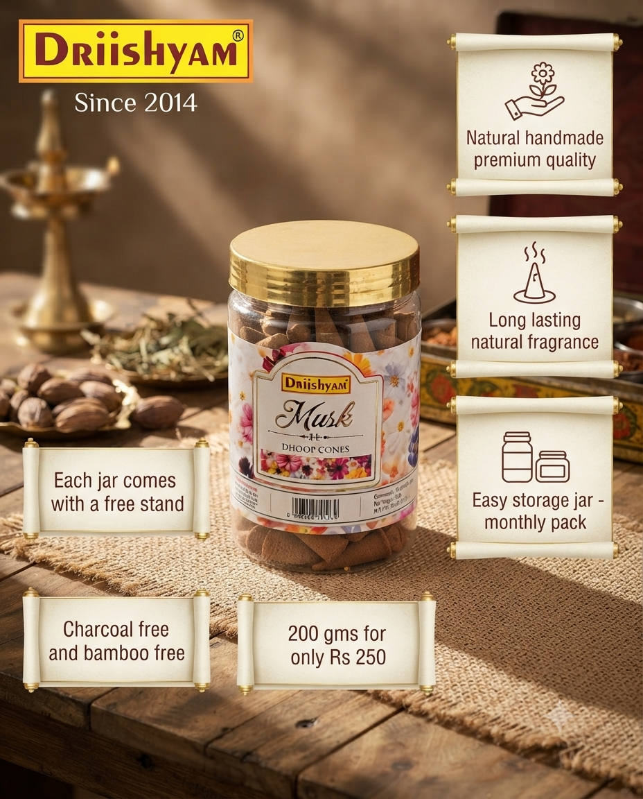 Dhoop Cones Combo Pack - Gulab/ Musk