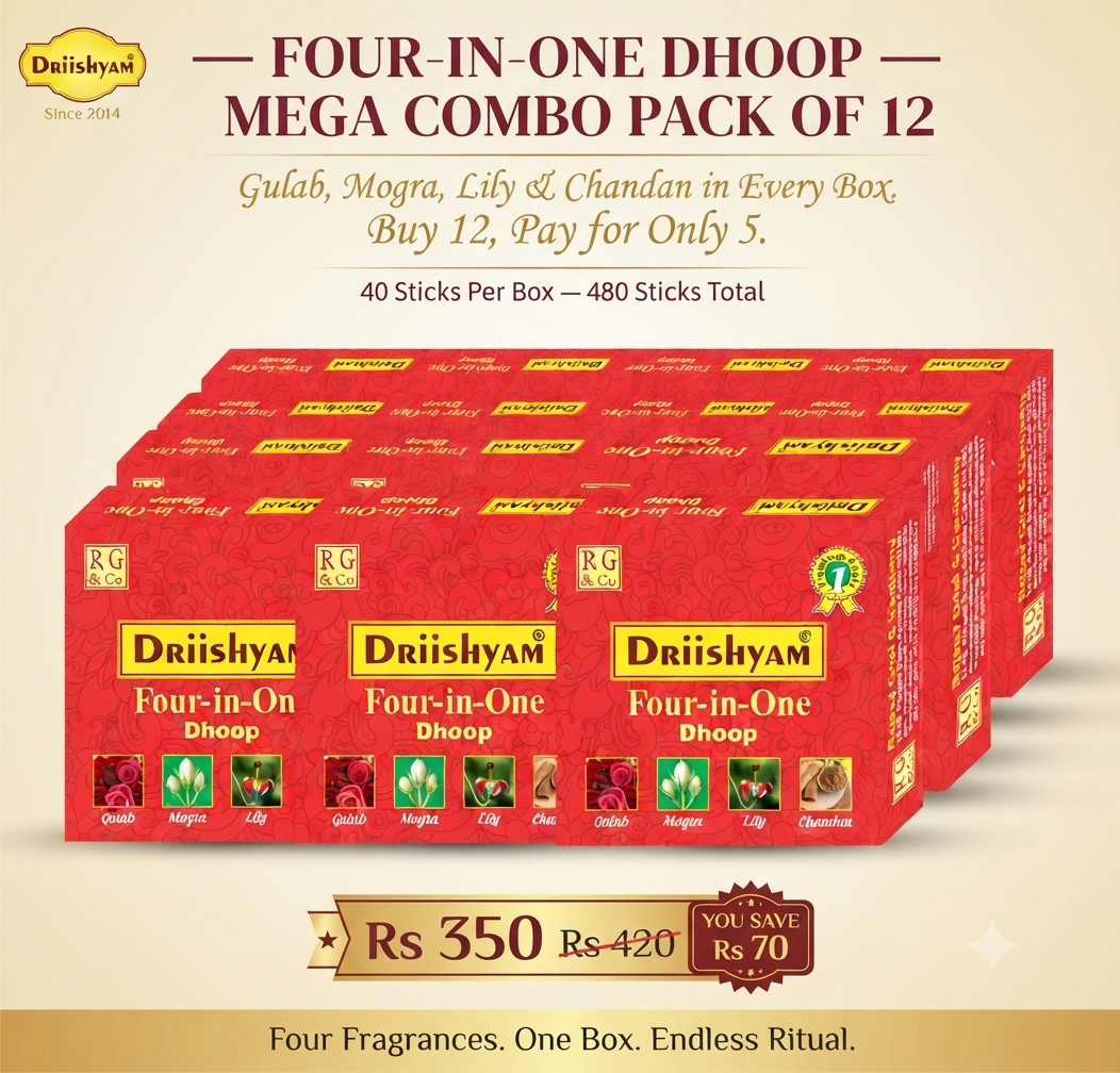 4 in 1 Dhoop - Pack of 12 (12×40 sticks)