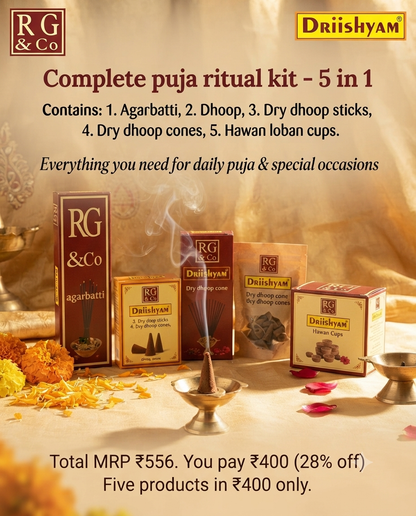 Complete Puja Ritual Kit - 5 in 1