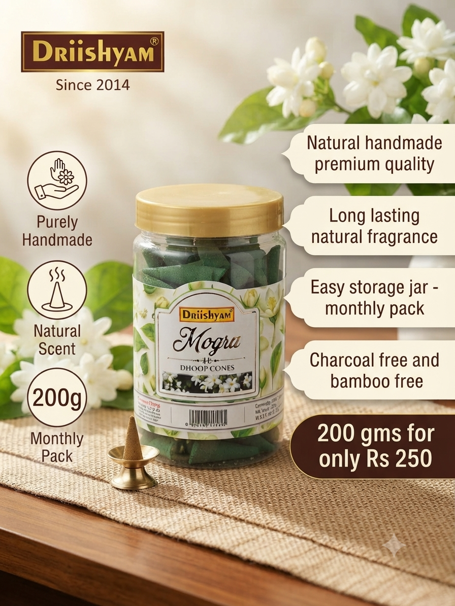 Dhoop Cones Combo Pack - Gulab/ Mogra