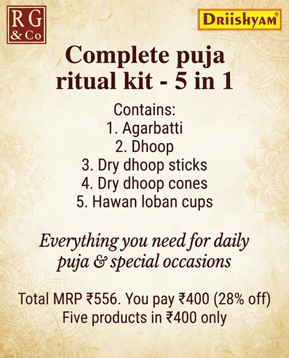 Complete Puja Ritual Kit - 5 in 1